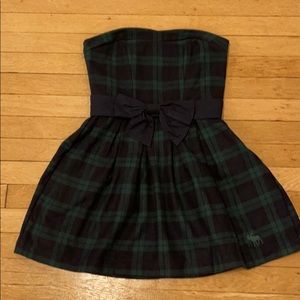 Abercrombie & Fitch plaid dress with bow belt